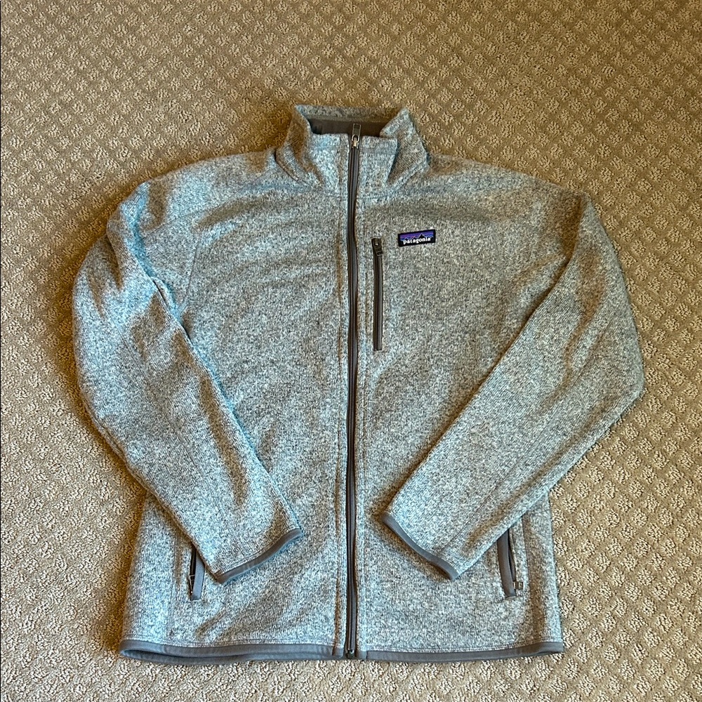 Patagonia Light Gray Fleece Jacket